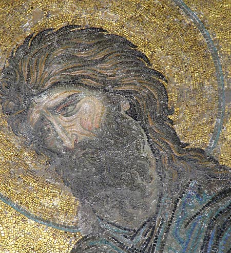 John the Baptist from the Deesis Mosaic at Hagia Sophia