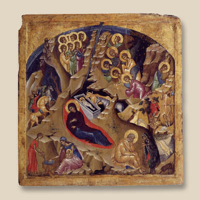 Byzantine Icon of the Nativity