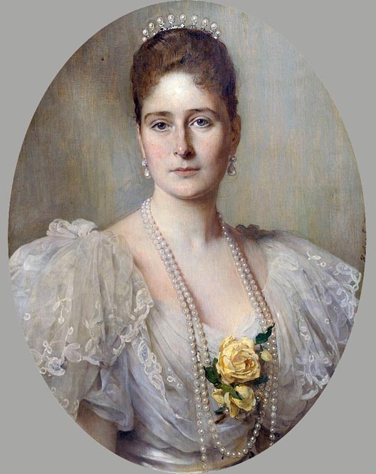 A portrait of the Empress Alexandra
