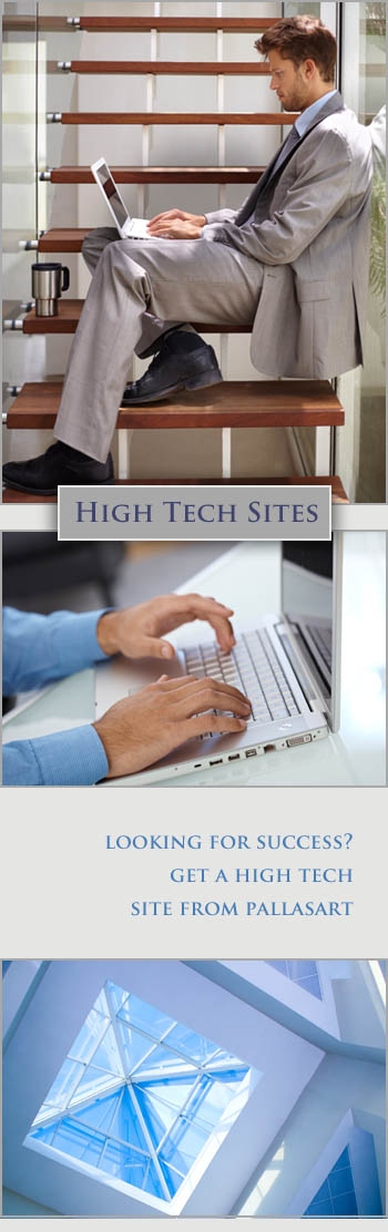 Get a High Tech website from Pallasart in Austin