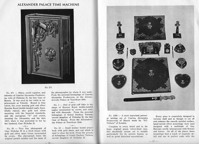 Schaffer Catalog of Imperial Russian Treasures