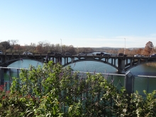 View of Lamar Blvd Bridge from Pedestrian Bridge in Austin, TX