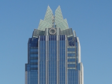 Full view of Frost Bank Tower in Austin, TX