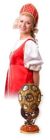 Woman in Russian Costume Woman in Russian Costume
