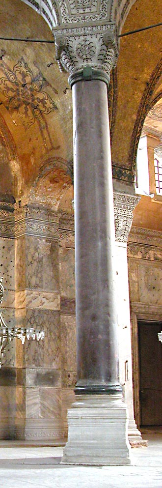 Porphyry Column from the nave of Hagia Sophia