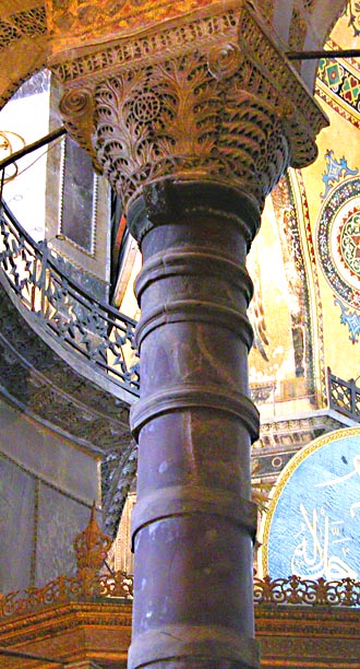 porphyry column from Hagia Sophia