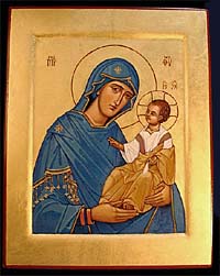Ikon of the Theotokos painted by Bob Atchison