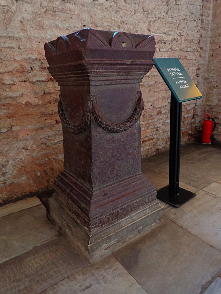 Red Porphyry Altar in Hagis Sophia