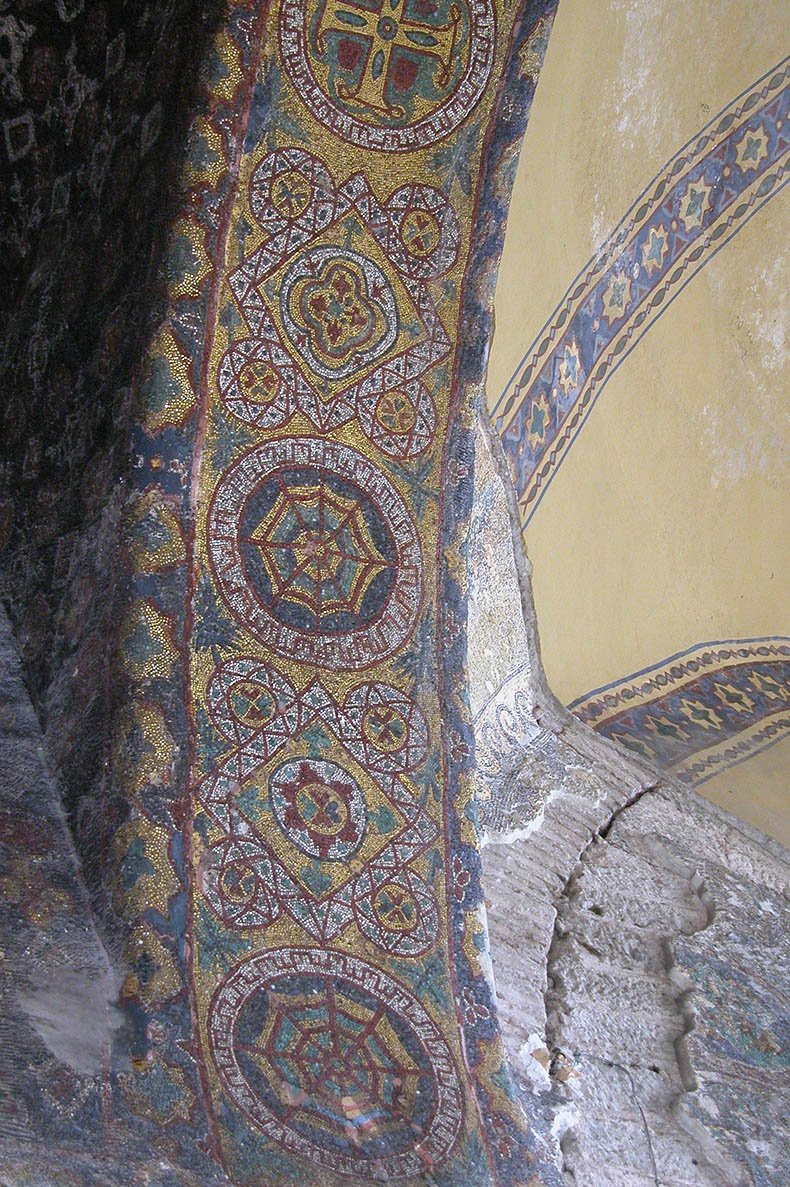 Justinian mosaic in Hagia Sophia