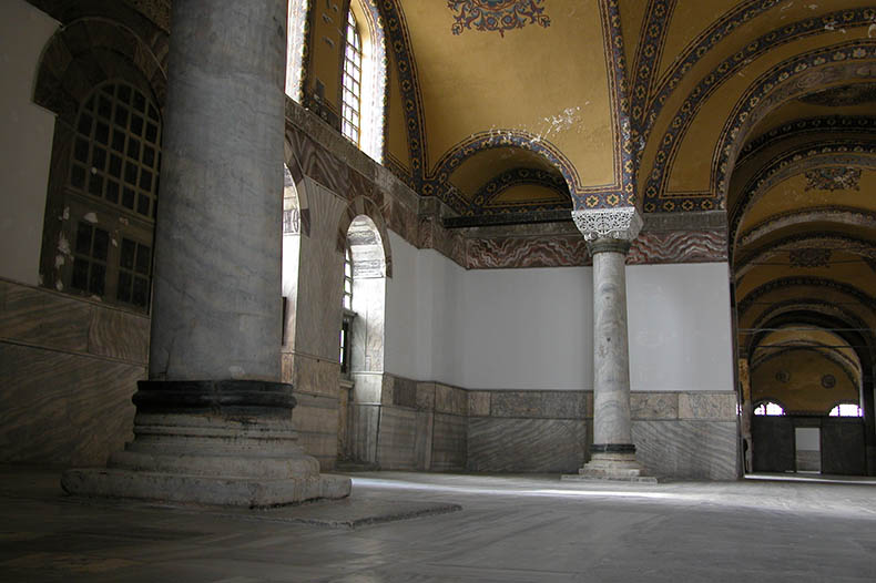 Proconnesian Column in Hagia Sophia