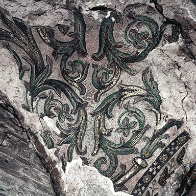 acanthus mosaics in Hagia Sophia