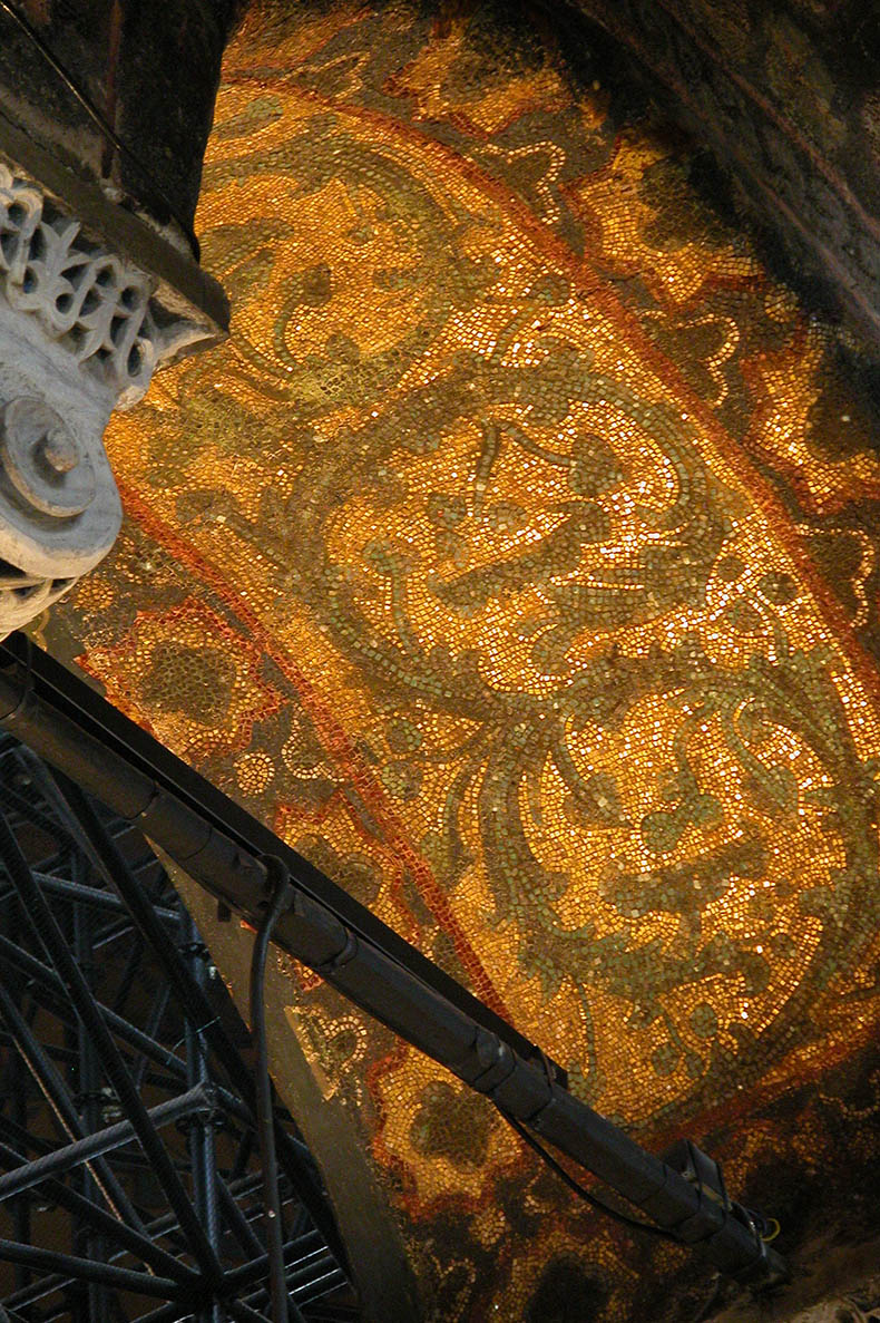 Justinian period mosaics in Hagia Sophia