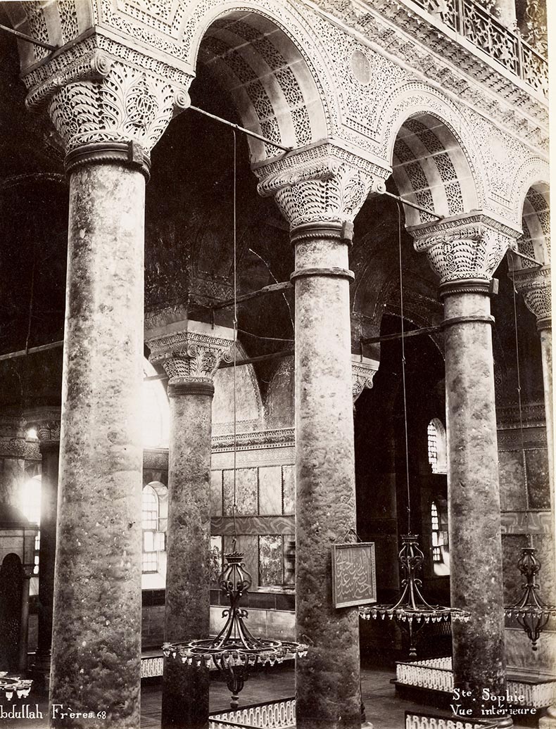 19th Cetury Image of Hagia Sopghua Nave Getty