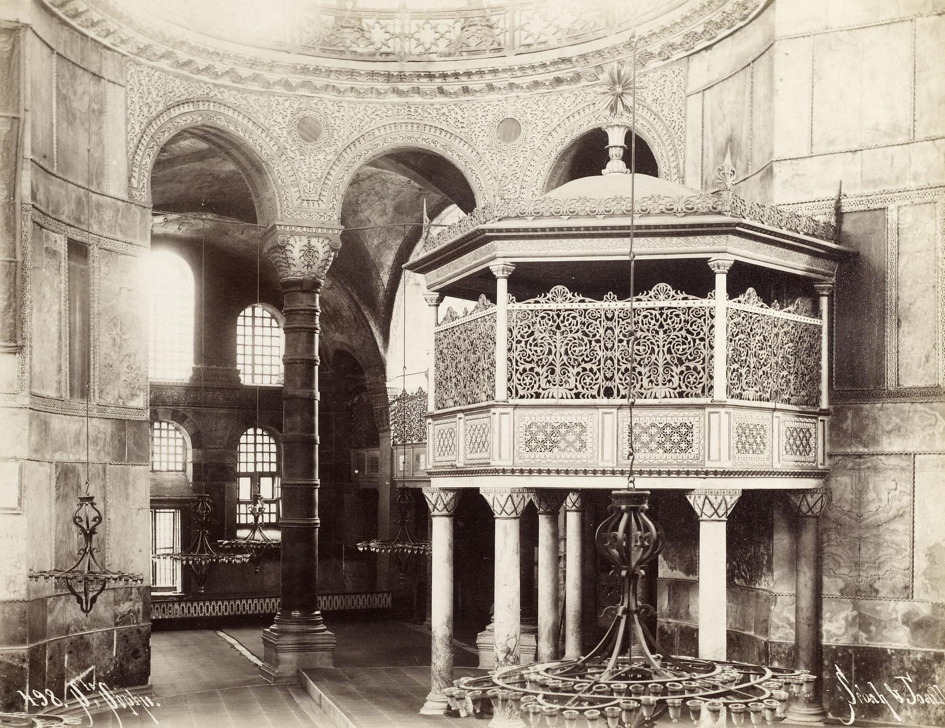 Fossatti Sultan's Box Hagia Sophia - Getty
