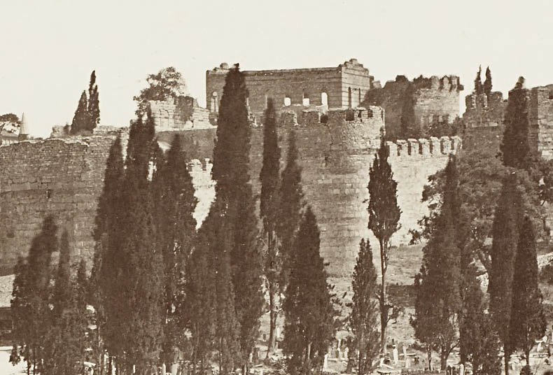 Palace of the Porphyrogenitus - overlooking the walls of Constantinople