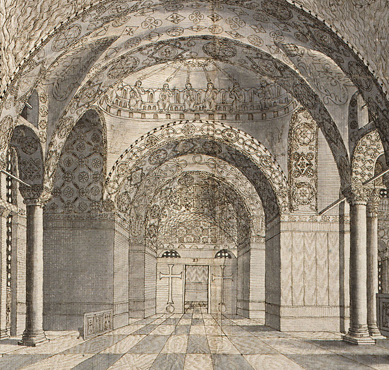 Loos Drawing - South Gallery Hagia Sophia