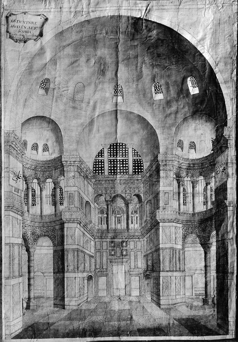 Loos drawing of Hagia Sophia