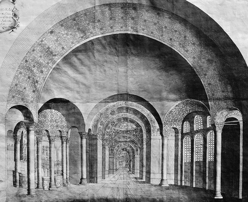 Loos drawing of hagia Sophia