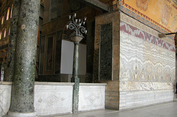 Marble Revetment - West Gallery - Hagia Sophia