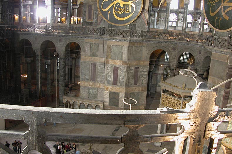 Nave of Hagia Sophia - Sultans box