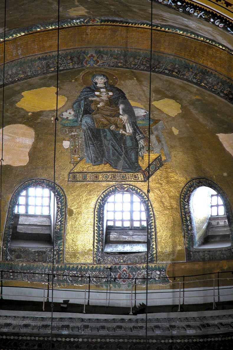 Apse of Hagia Sophia with mosaic