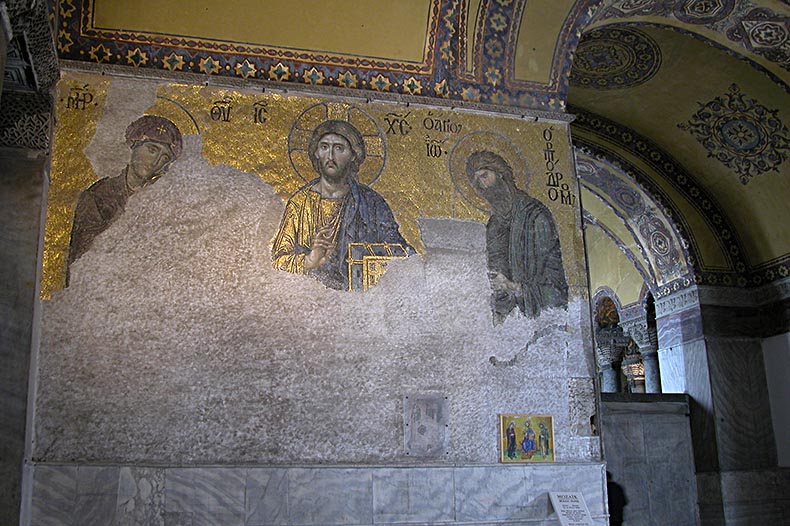 Deesis mosaic in Hagia Sophia