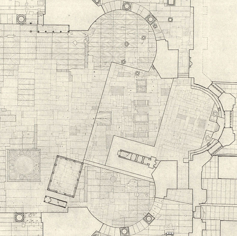 Hagia Sophia floor map