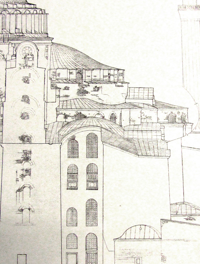 Van Nice Drawing of Hagia Sophia