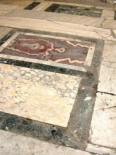 Sanctuary floor in Hagia Sophia