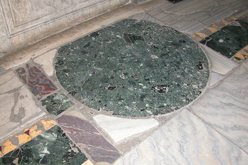 Round marble inset Hagia Sophia West Glalery