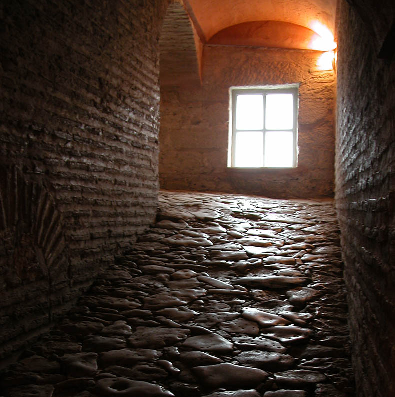 ramp leading to the galleries in Hagia Sophia