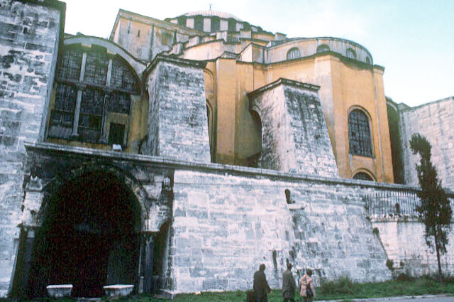 eastern butresses of Hagia Sophia