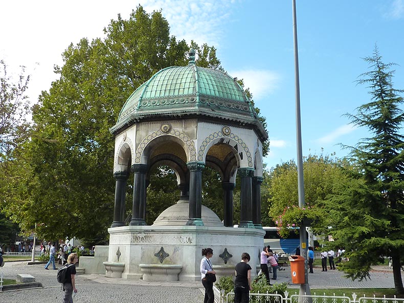 Fountain of Wilhelm II in istanbul