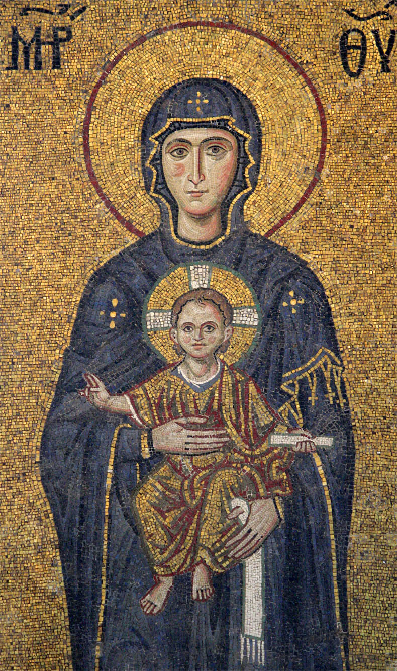 Byzantine mosaic from Hagia Sophia