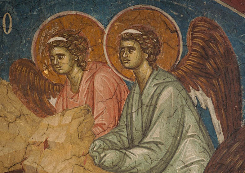 Byzantine Angels From Serbian Churches