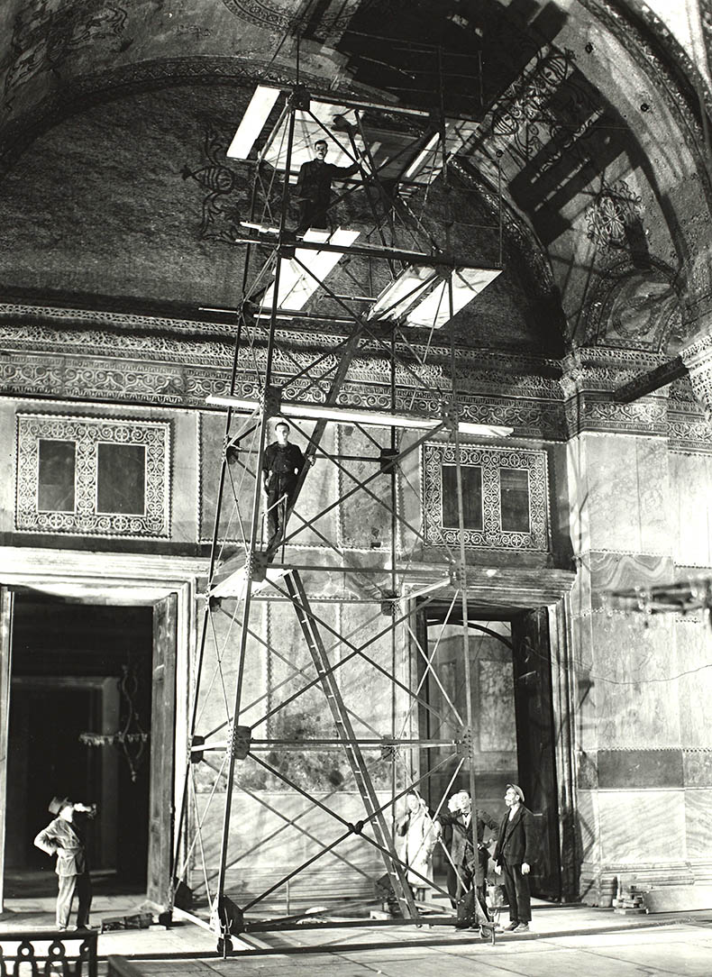 Scaffold in Hagia Sophia