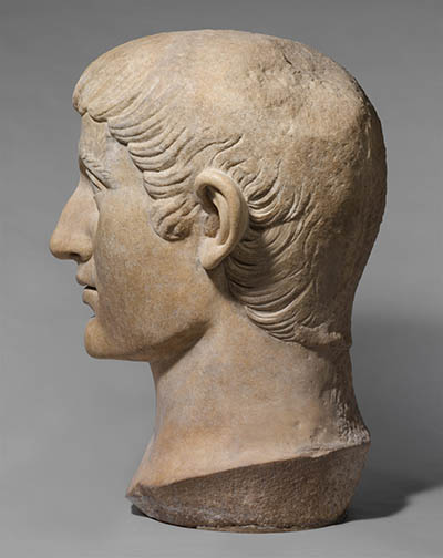 marble head of Constantine the Great