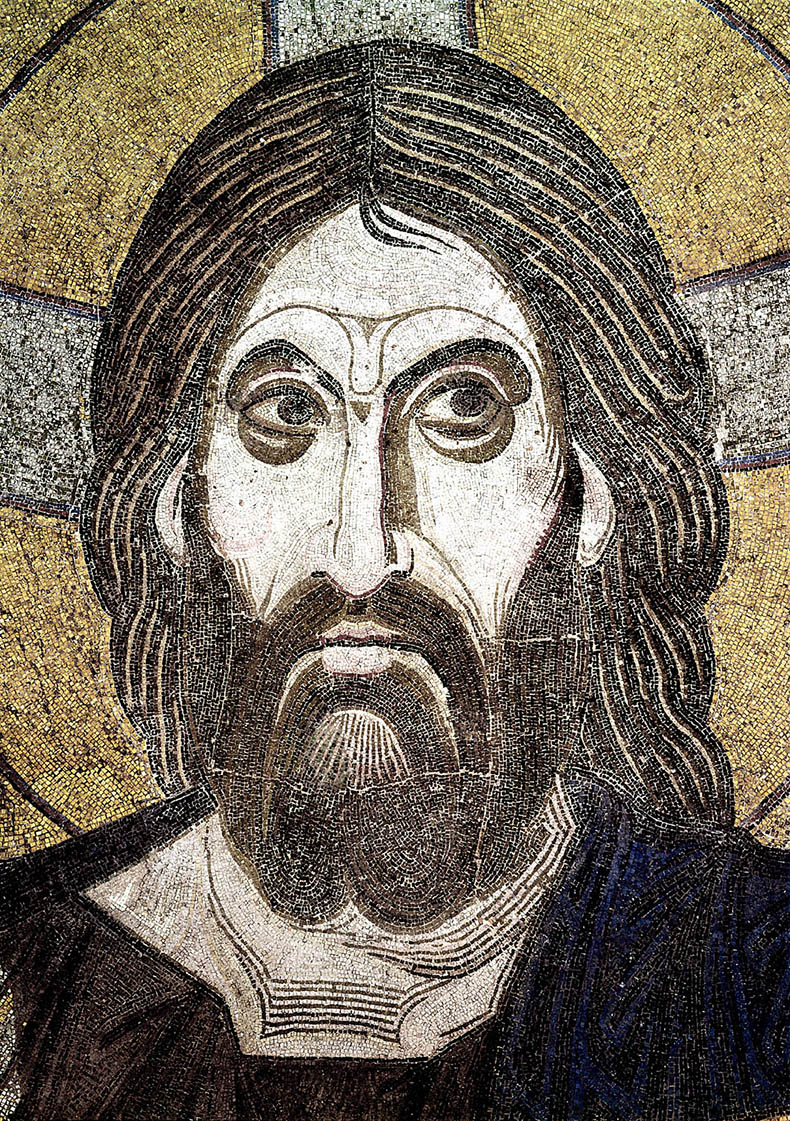 Mosaic of Christ Pantokrator in Daphni Church