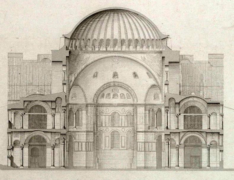 Diagram of Hagia Sophia