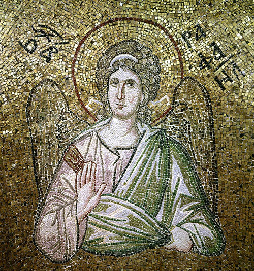 angel mosaic in vault of Pammakaristos