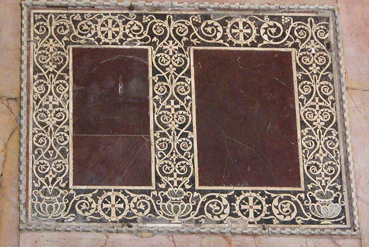 Porphyry Inlaid Panels In Hagia Sophia