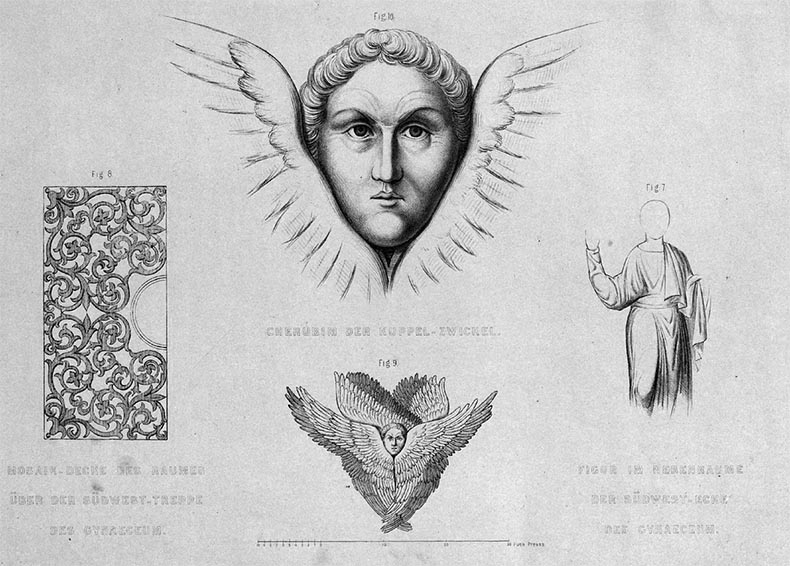 Salzenberg drawing Hagia Sophia Seraphim