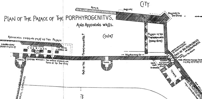 Plan of the Palace Tekfur Saray