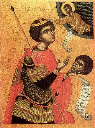 St. George holding his own head