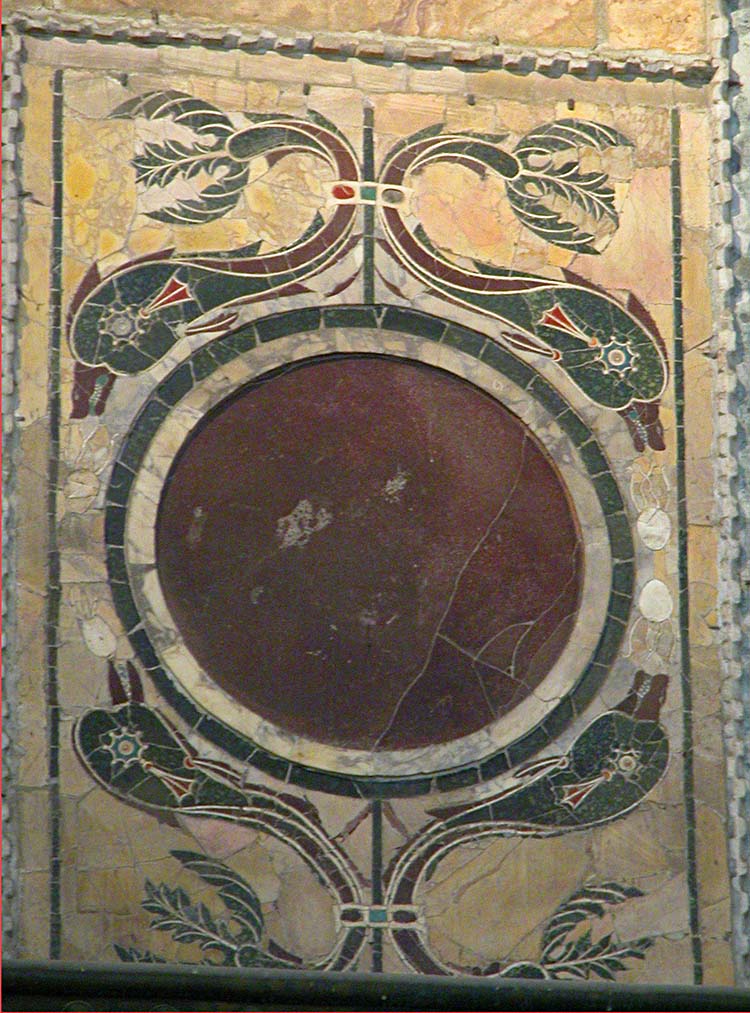 Inlaid Dolphin Marble Panel from Hagia Sophia