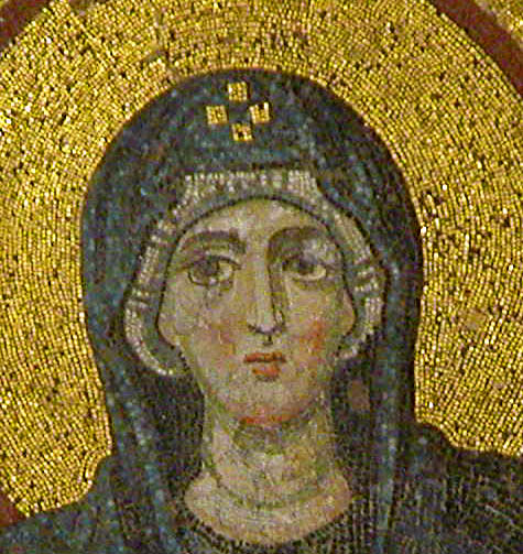 Head of the Virgin in Hagia Sophia