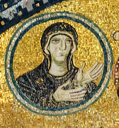Mary in the Narthex Mosaic of Hagia Sophia
