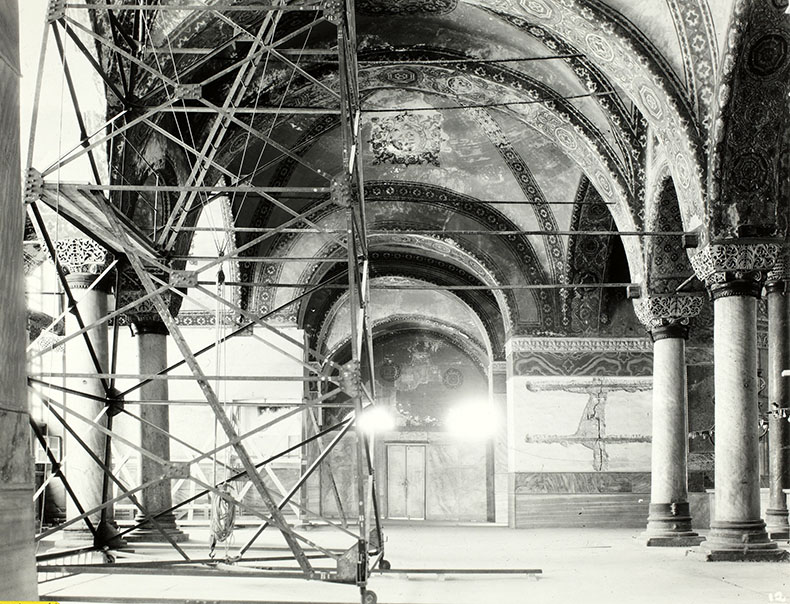 Working the the Narthex of Hagia Sophia