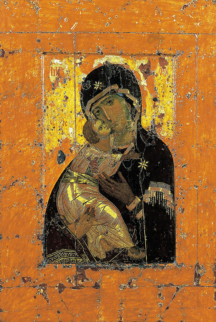 Our Lady of Vladimir after restoration