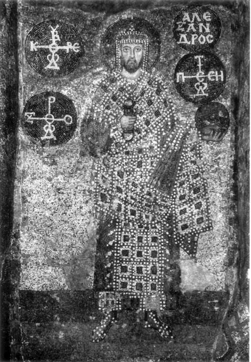 Mosaic of the Emperor Alexander in Hagia Sophia